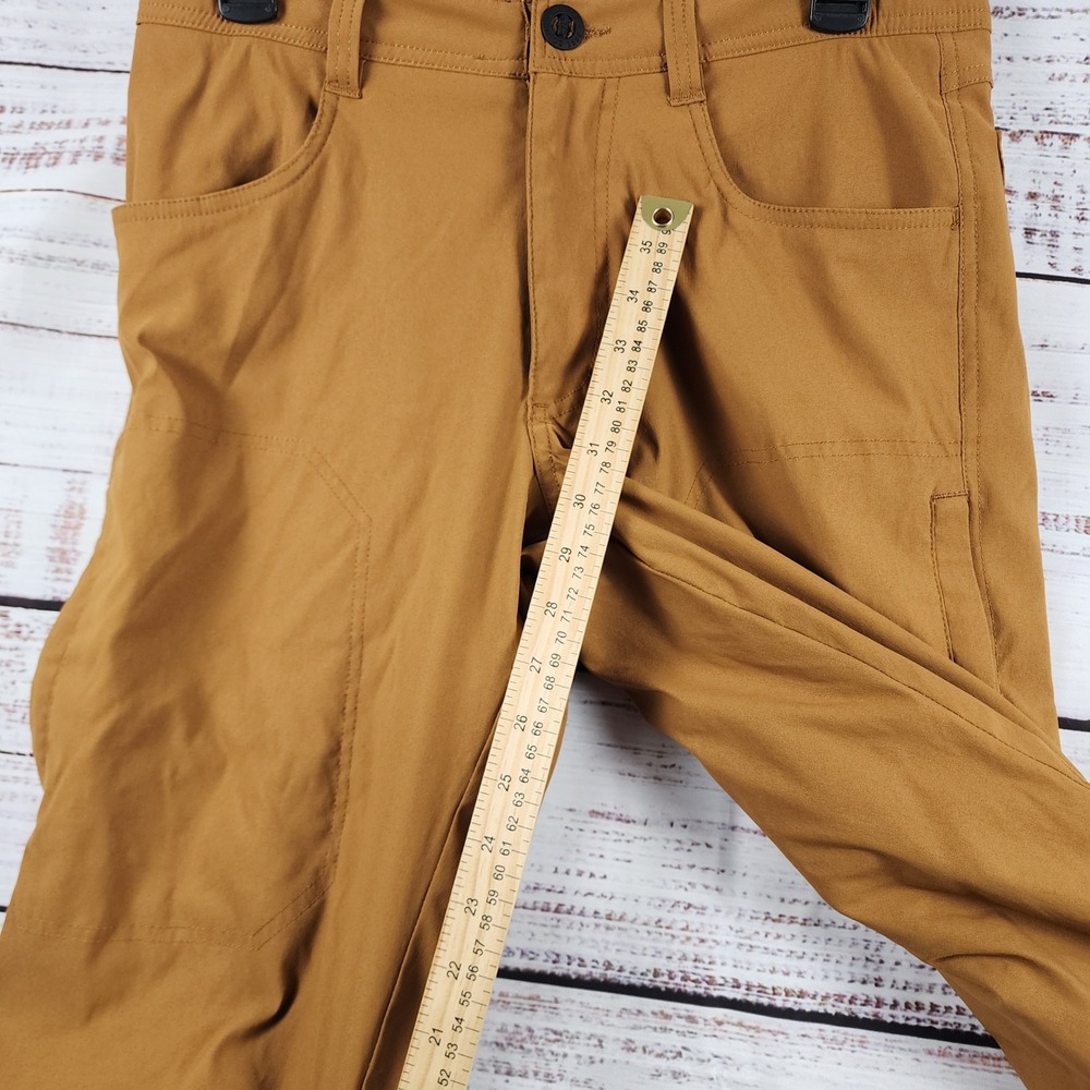 Orvis Performance Tech Pants 30x32 Regular Fleece Lined Stretch Hiking Brown - Picture 9 of 11
